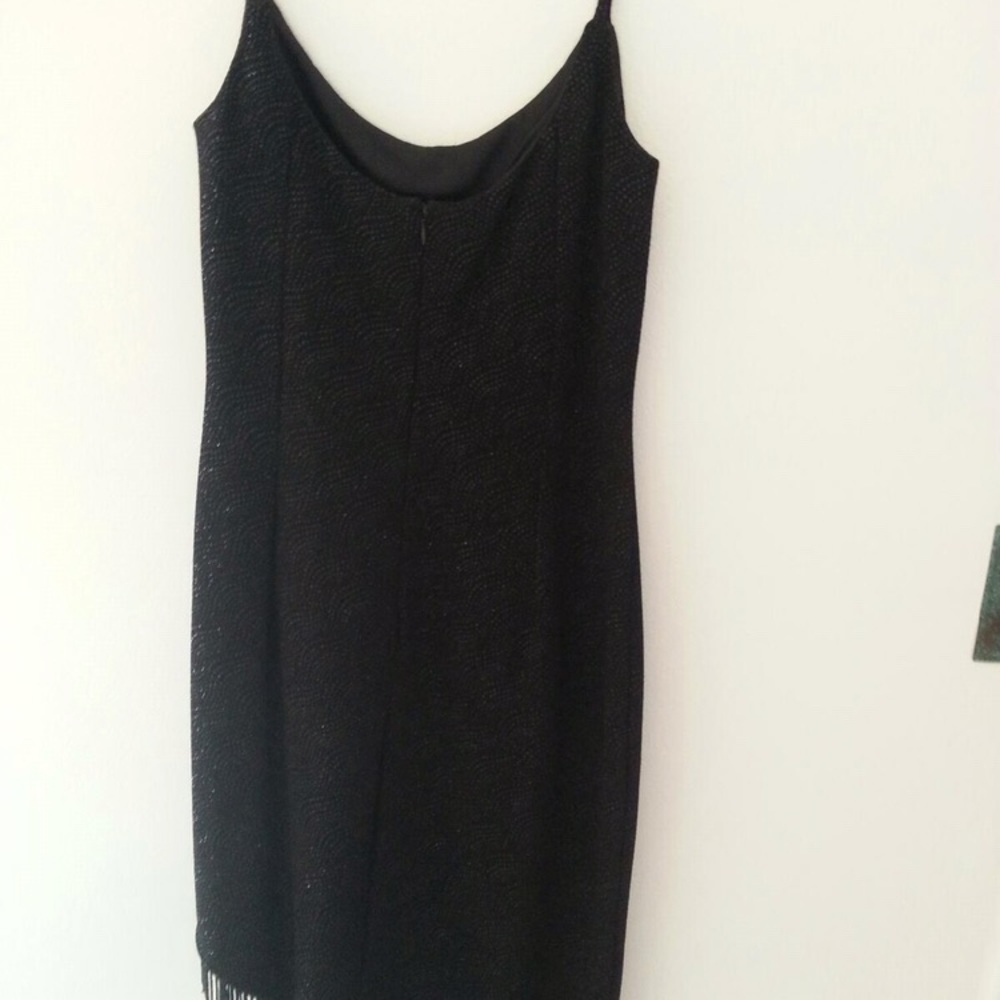 Ladies Cocktail dress with fringe bottom sz M